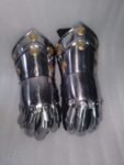 Medieval Handcrafted Gauntlet Armor Steel and Leather Hand Protective Gloves, Thanks giving gift