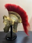 Roman Helmet - Brass Praetorian Helmet