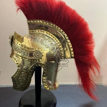 Roman Helmet - Brass Praetorian Helmet