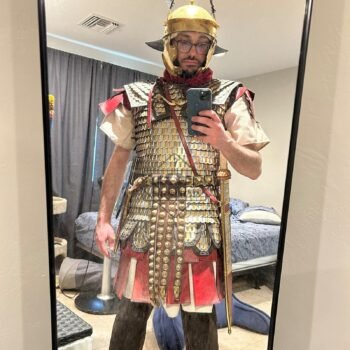 Lorica Squamata Armor Brass large scales (36/26 ) MM alternating brass and steel