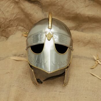 Viking Wolf Helmet with Chainmail