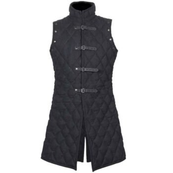 Medieval Gambeson Black Padded Armor