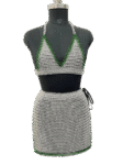 Chainmail Halter Top For Women Stylish Bra Cosplay Girl