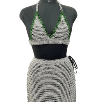 Chainmail Halter Top For Women Stylish Bra Cosplay Girl