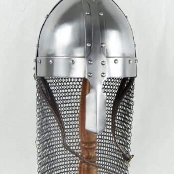 Norman Nasal Helm 18 Gauge Steel with Aventail