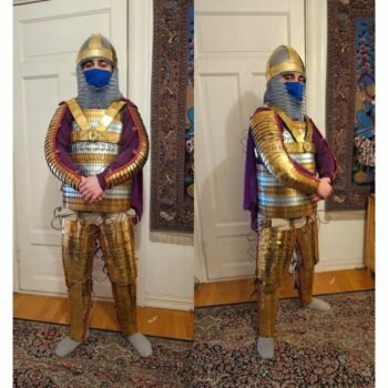 Iranian Armor Set - Lamellar Armor, Helmet & Chest Belt, Manica Arm & Leg