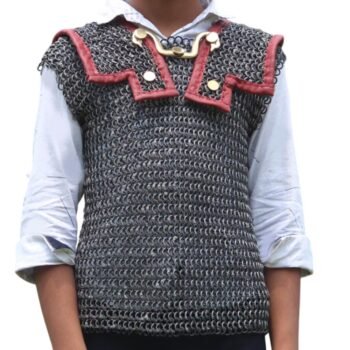 Child Chainmail Lorica Hamata 9MM Round Riveted with Solid Ring