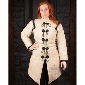 Female Gambeson with Cotton Black Trim