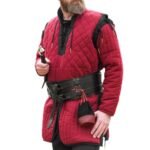 Medieval Gambeson Full Sleeves wine color