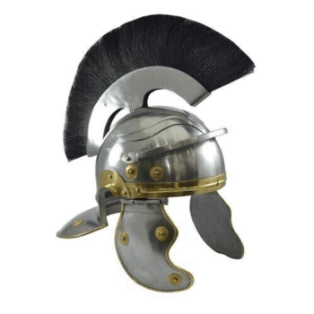 Roman Centurion Helmet with Wooden Stand