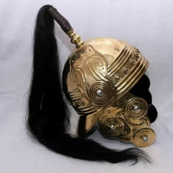 Celtic Montefortino Helmet with Black Plume