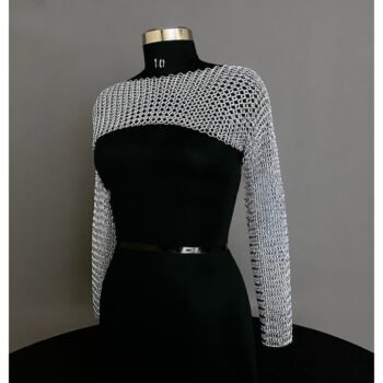 Chainmail Sleeves, Cropped Top For Cosplay Dress