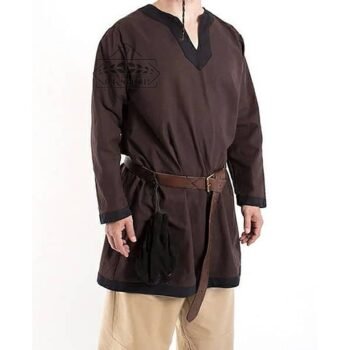 Viking Tunic – Cotton Fabric Brown Color